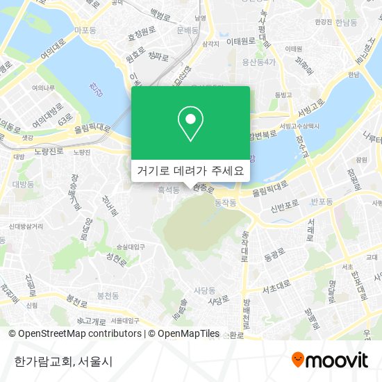 한가람교회 지도