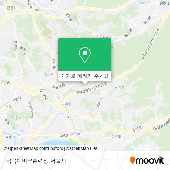 금곡예비군훈련장 지도