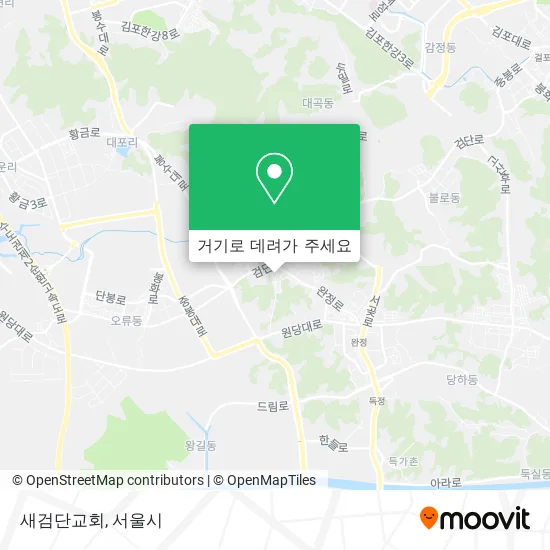 새검단교회 지도