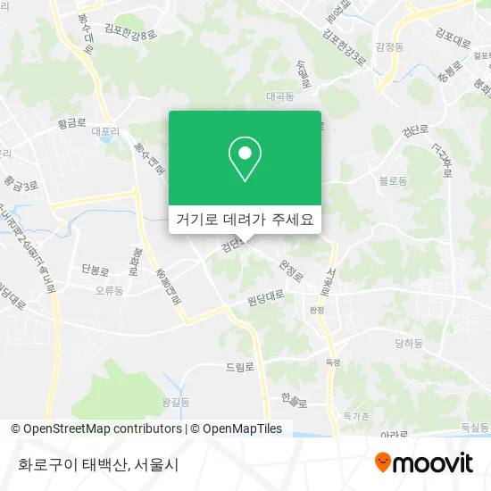 화로구이 태백산 지도