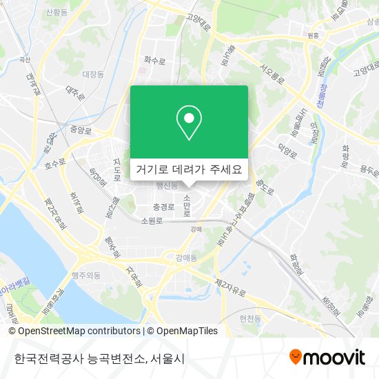 한국전력공사 능곡변전소 지도