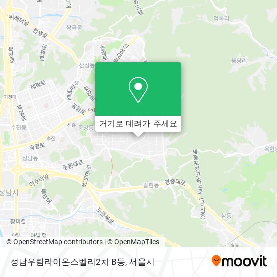 성남우림라이온스벨리2차 B동 지도