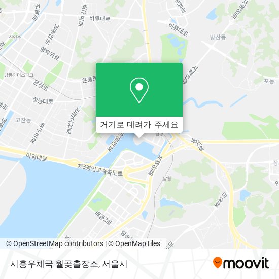 시흥우체국 월곶출장소 지도