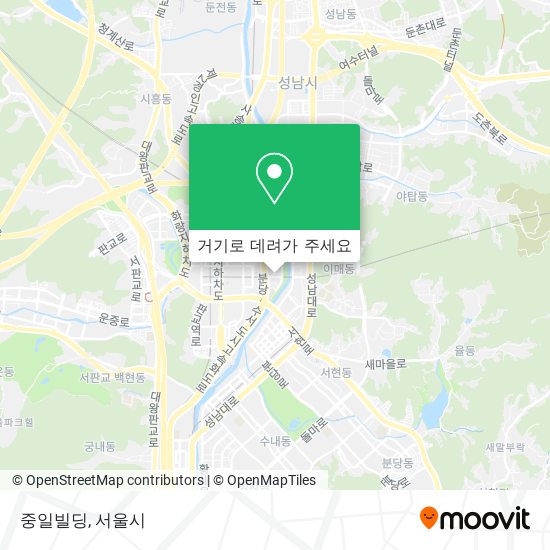 중일빌딩 지도