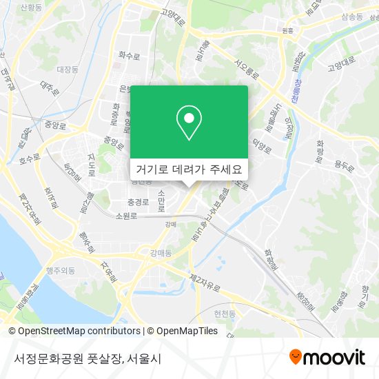 서정문화공원 풋살장 지도