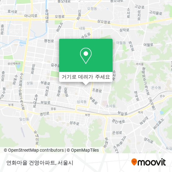 연화마을 건영아파트 지도