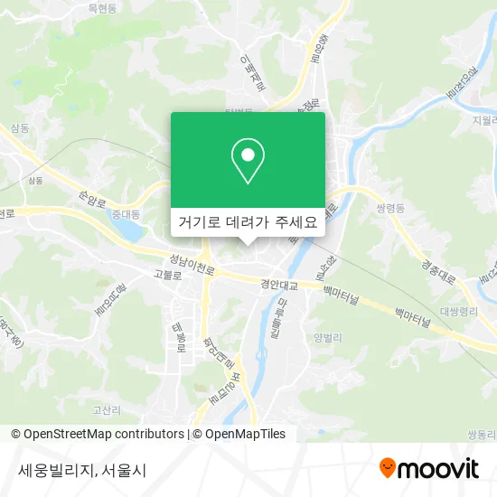 세웅빌리지 지도