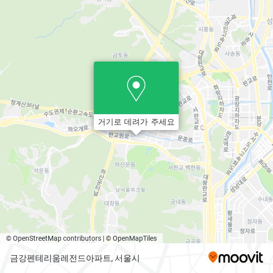 금강펜테리움레전드아파트 지도