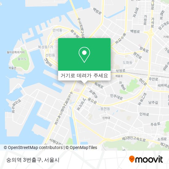숭의역 3번출구 지도
