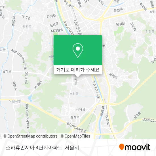 소하휴먼시아 4단지아파트 지도