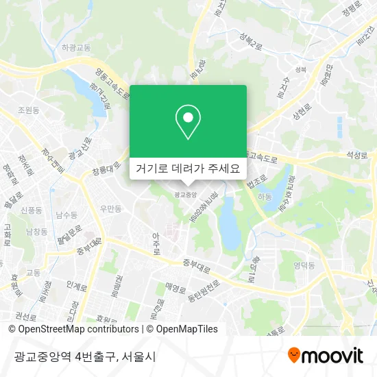 광교중앙역 4번출구 지도