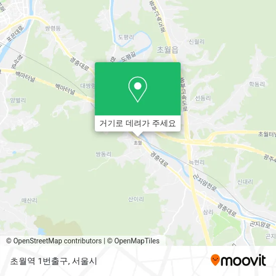 초월역 1번출구 지도