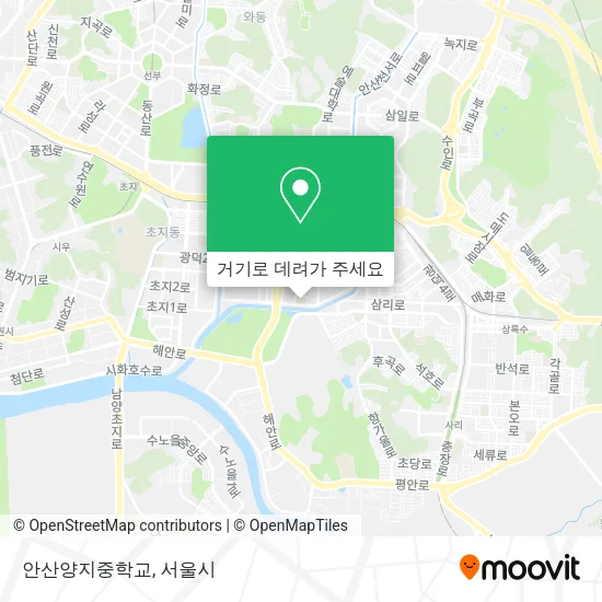 안산양지중학교 지도
