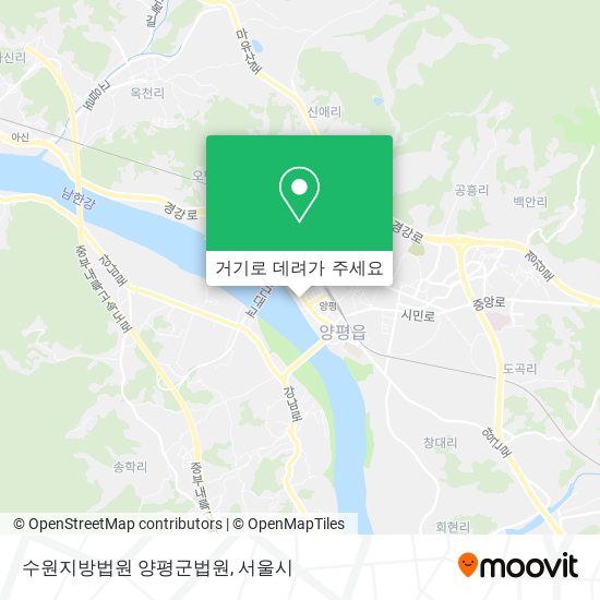 수원지방법원 양평군법원 지도