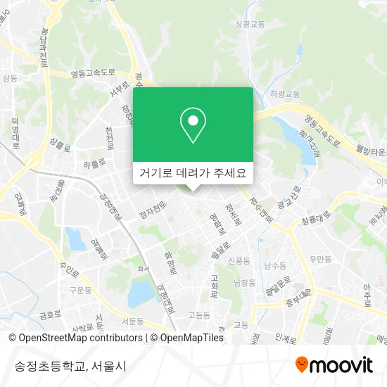 송정초등학교 지도
