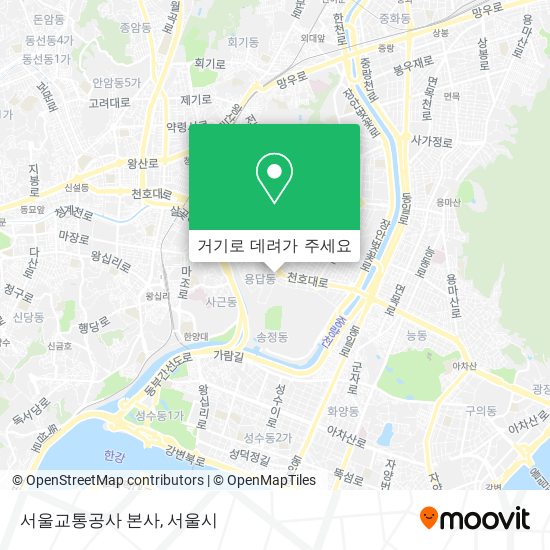서울교통공사 본사 지도