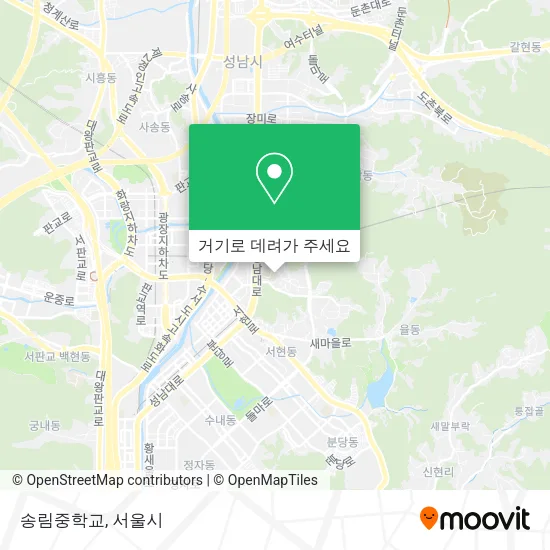 송림중학교 지도