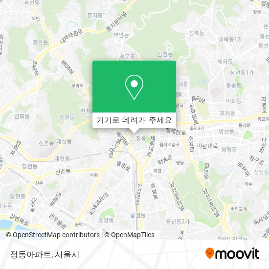 정동아파트 지도