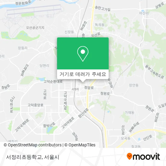서정리초등학교 지도