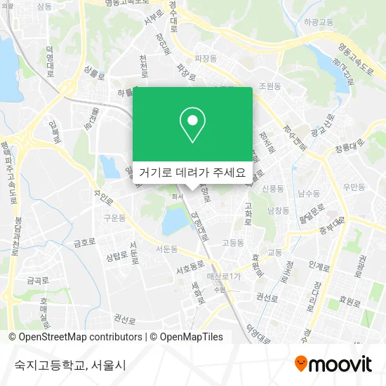 숙지고등학교 지도