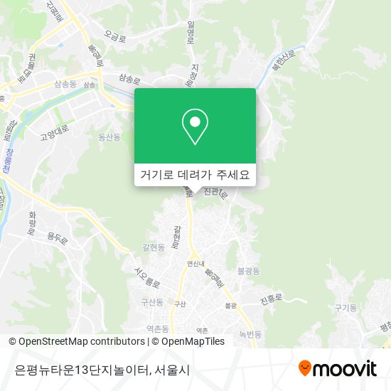 은평뉴타운13단지놀이터 지도