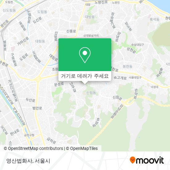 영산법화사 지도