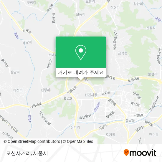 모산사거리 지도