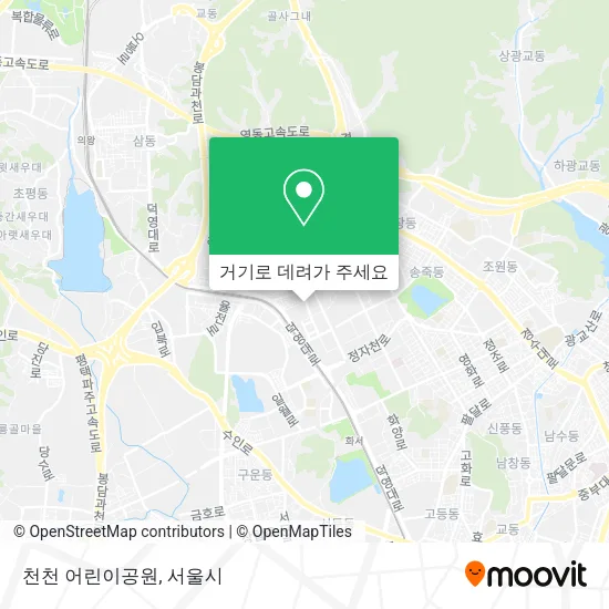 천천 어린이공원 지도