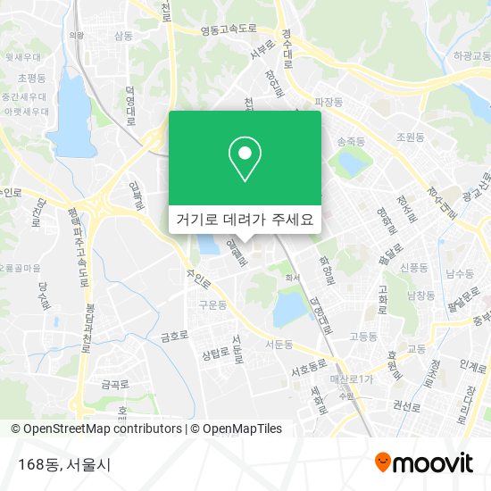 168동 지도