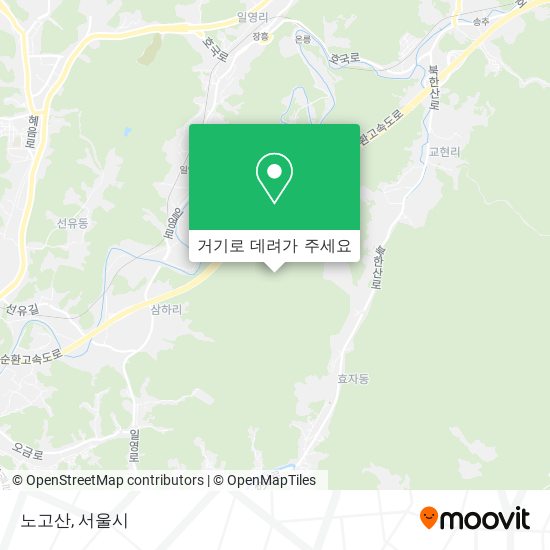 노고산 지도