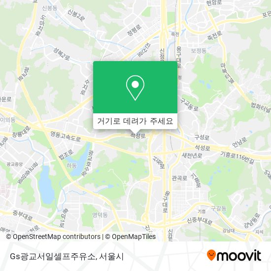 Gs광교서일셀프주유소 지도
