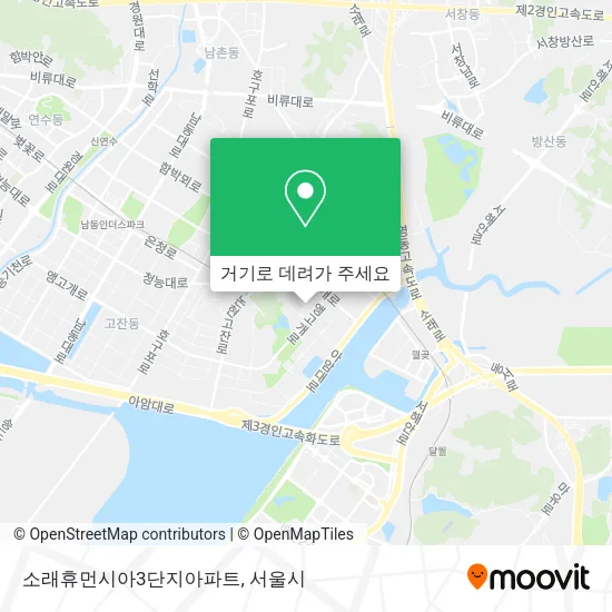 소래휴먼시아3단지아파트 지도