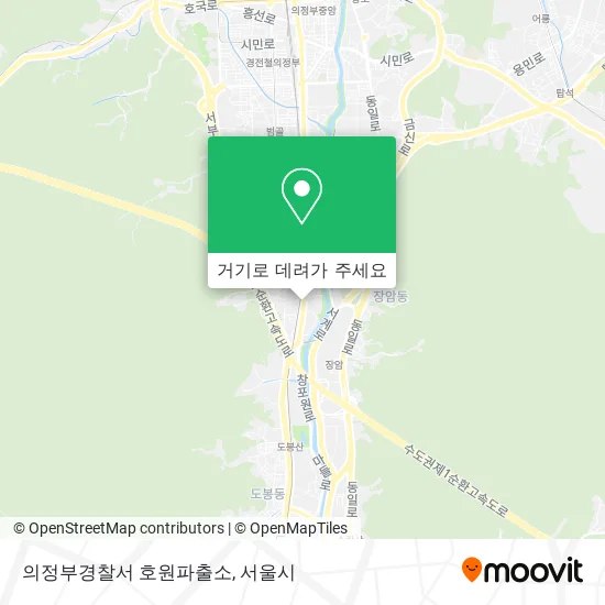 의정부경찰서 호원파출소 지도