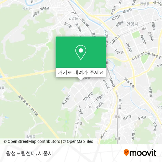 왕성드림센터 지도