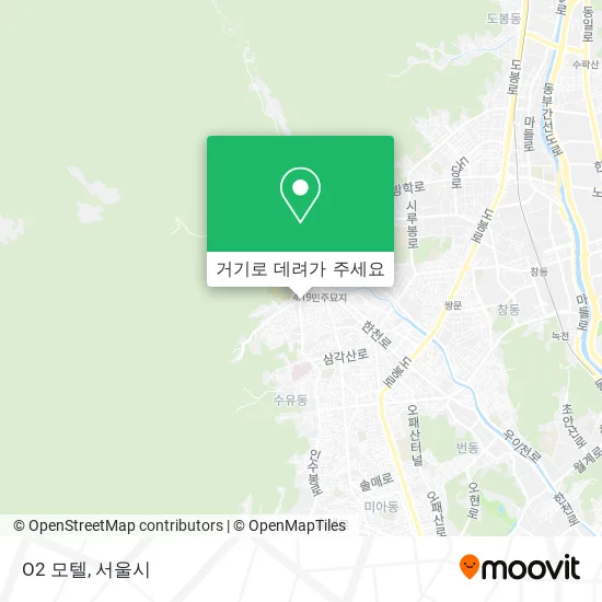 O2 모텔 지도