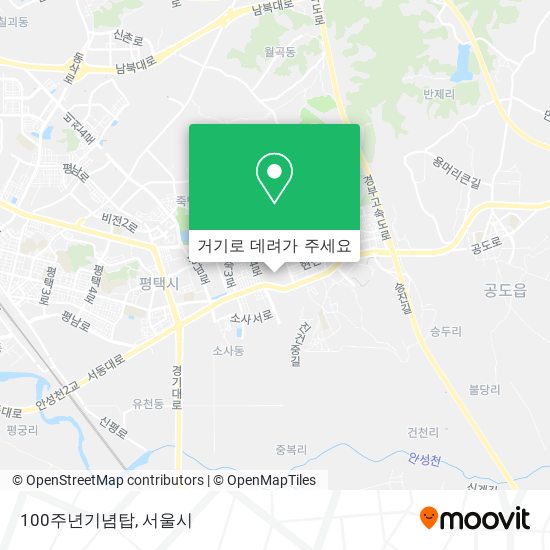 100주년기념탑 지도