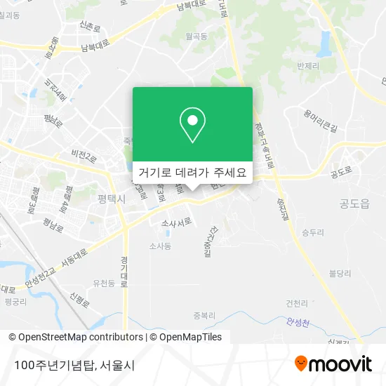 100주년기념탑 지도