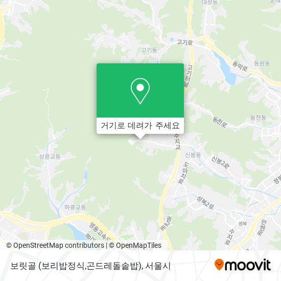 보릿골 (보리밥정식,곤드레돌솥밥) 지도