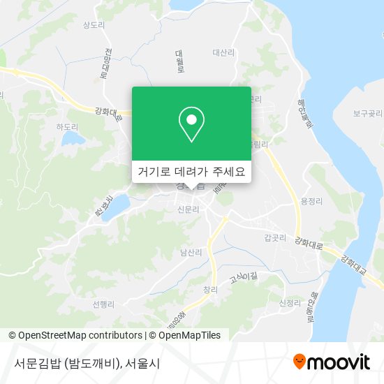 서문김밥 (밤도깨비) 지도