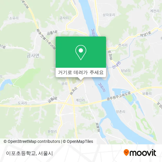 이포초등학교 지도