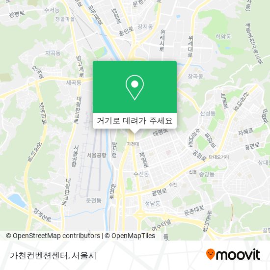 가천컨벤션센터 지도