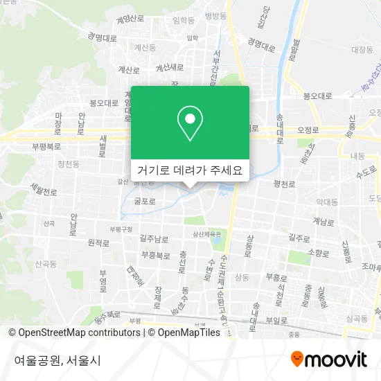 여울공원 지도