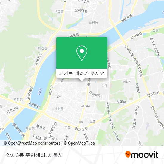 암사3동 주민센터 지도
