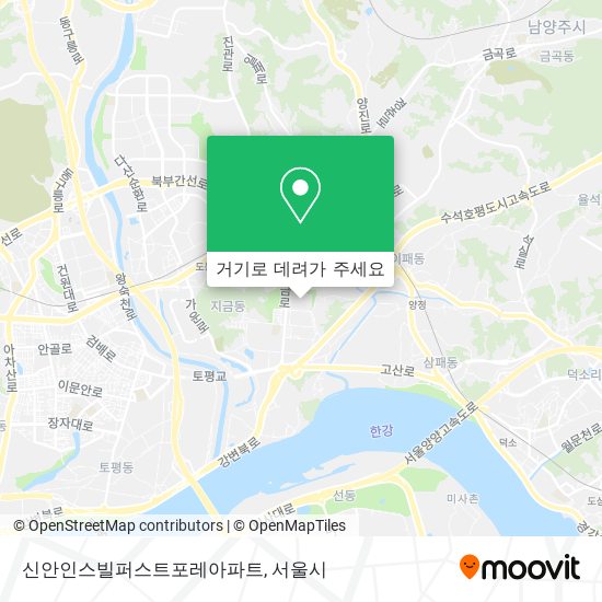 신안인스빌퍼스트포레아파트 지도