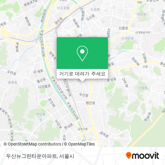 두산뉴그린타운아파트 지도