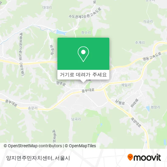 양지면주민자치센터 지도