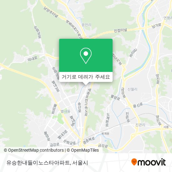 유승한내들이노스타아파트 지도