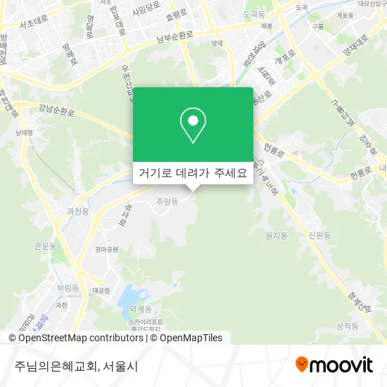 주님의은혜교회 지도