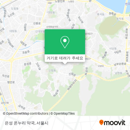 은성 온누리 약국 지도