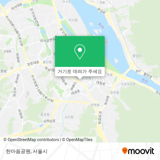 한마음공원 지도